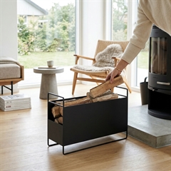 Como Brændekurv i metal - Aflang, Sort